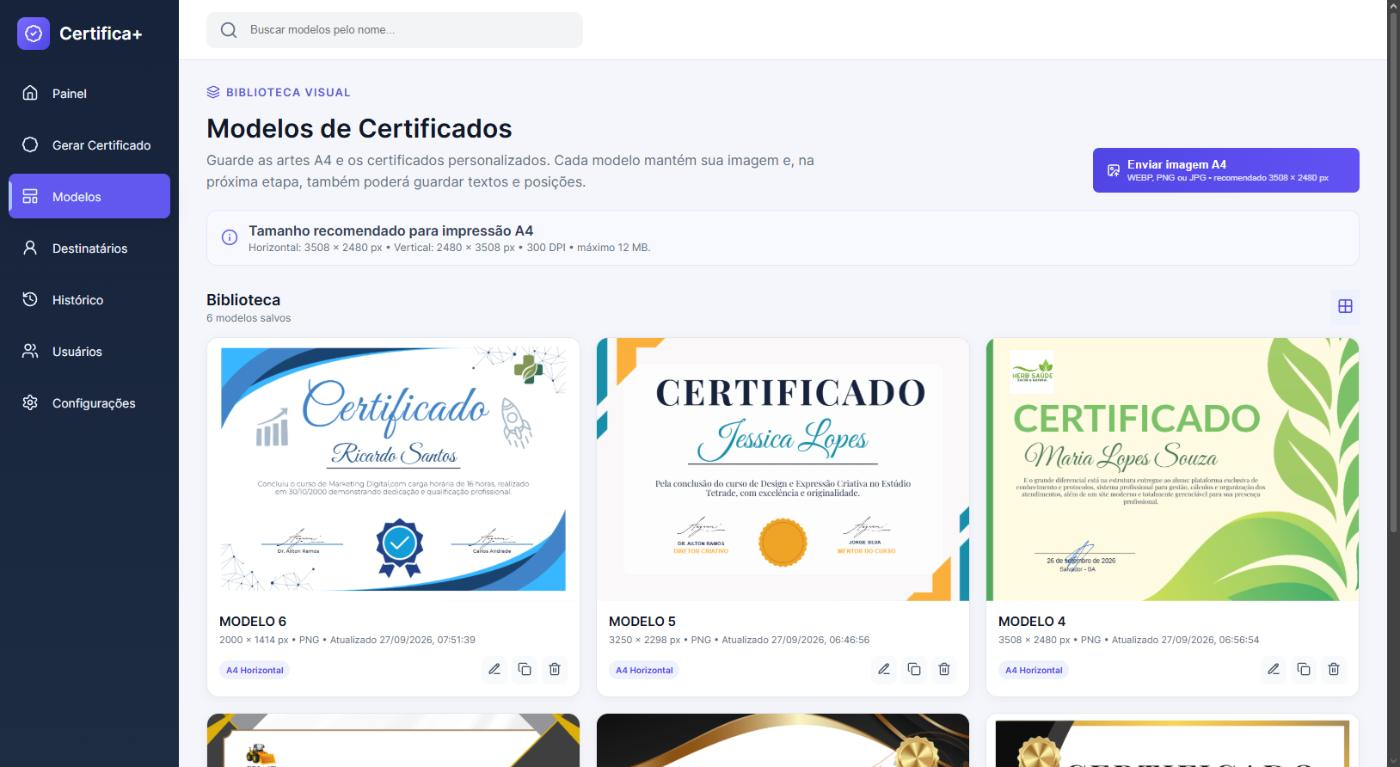 Sistema de certificados